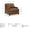 image:imageSignature Design by Ashley Oversized Brown Leather Accent Chair AmberChair