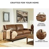 image:imageSignature Design by Ashley Oversized Brown Leather Accent Chair AmberLoveseat
