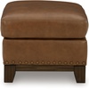 image:imageSignature Design by Ashley Oversized Brown Leather Accent Chair AmberOttoman