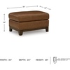 image:imageSignature Design by Ashley Oversized Brown Leather Accent Chair AmberOttoman