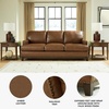 image:imageSignature Design by Ashley Oversized Brown Leather Accent Chair AmberSofa