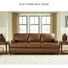 image:imageSignature Design by Ashley Oversized Brown Leather Accent Chair AmberSofa