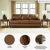 image:imageSignature Design by Ashley Oversized Brown Leather Accent Chair AmberSofa