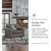 image:imageSignature Design by Ashley Oversized Chairs for Living Room Pewter