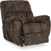 image:imageSignature Design by Ashley Oversized Faux Leather Wall Hugger Recliner FogChocolate