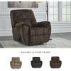 image:imageSignature Design by Ashley Oversized Faux Leather Wall Hugger Recliner FogChocolate