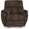image:imageSignature Design by Ashley Oversized Faux Leather Wall Hugger Recliner FogChocolate