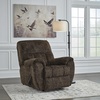 image:imageSignature Design by Ashley Oversized Faux Leather Wall Hugger Recliner FogChocolate