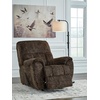 image:imageSignature Design by Ashley Oversized Faux Leather Wall Hugger Recliner FogChocolate