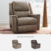 image:imageSignature Design by Ashley Oversized Faux Leather Wall Hugger Recliner FogFog