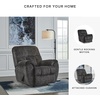 image:imageSignature Design by Ashley Oversized Faux Leather Wall Hugger Recliner FogGunmetal
