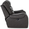 image:imageSignature Design by Ashley Oversized Faux Leather Wall Hugger Recliner FogSmoke