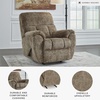 image:imageSignature Design by Ashley Oversized Faux Leather Wall Hugger Recliner FogTaupe