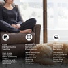 image:imageSignature Design by Ashley Oversized Faux Leather Wall Hugger Recliner FogWalnut