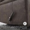 image:imageSignature Design by Ashley Oversized Faux Leather Wall Hugger Recliner FogWalnut