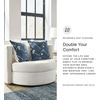 image:imageSignature Design by Ashley Oversized Round Swivel Accent Chair Ivory