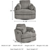 image:imageSignature Design by Ashley Oversized Swivel Glider Recliner IvoryGrey
