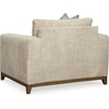 image:imageSignature Design by Ashley Parklynn Classic Upholstered Oversized Chair with 1 Accent Pillow Beige
