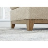 image:imageSignature Design by Ashley Parklynn Classic Upholstered Oversized Chair with 1 Accent Pillow Beige