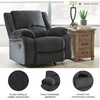 image:imageSignature Design by Ashley Power Rocker Recliner Chair SlateManual