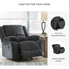 image:imageSignature Design by Ashley Power Rocker Recliner Chair SlateManual