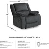 image:imageSignature Design by Ashley Power Rocker Recliner Chair SlateManual