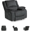 image:imageSignature Design by Ashley Power Rocker Recliner Chair SlateManual