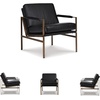 image:imageSignature Design by Ashley Puckman Accent Chair Brown Leather ArmchairBlack  Dark Brown