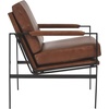 image:imageSignature Design by Ashley Puckman Accent Chair Brown Leather ArmchairDark Brown  Black