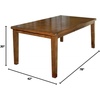 image:imageSignature Design by Ashley Ralene Traditional Dining Room Extension Table Medium Brown amp Ralene Rake Back 19 Dining Room Chair 2 Count Medium BrownMedium Brown