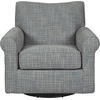 image:imageSignature Design by Ashley Renley Tweed Glider Swivel Accent Chair Ash