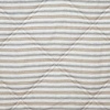 image:imageSignature Design by Ashley Rhey Contemporary Diamond Quilting amp Striped Design Reversible Twin Comforter with One Sham Set Gray Beige Brown