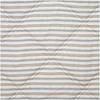 image:imageSignature Design by Ashley Rhey Contemporary Diamond Quilting amp Striped Design Reversible Twin Comforter with One Sham Set Gray Beige Brown