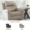 image:imageSignature Design by Ashley Rocker Recliner Chair Umber Brown LavenhornePebble