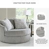 image:imageSignature Design by Ashley Round Velvet Oversized Swivel Accent Chair