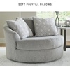 image:imageSignature Design by Ashley Round Velvet Oversized Swivel Accent Chair