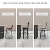 image:imageSignature Design by Ashley Rustic Counter Height Bar Stool Set of 2 BeigeBlack