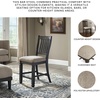 image:imageSignature Design by Ashley Rustic Counter Height Bar Stool Set of 2 BeigeBlack