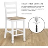 image:imageSignature Design by Ashley Rustic Counter Height Bar Stool Set of 2 BeigeBlack