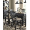 image:imageSignature Design by Ashley Rustic Counter Height Bar Stool Set of 2 BeigeBlack