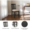 image:imageSignature Design by Ashley Rustic Counter Height Bar Stool Set of 2 BeigeBlack