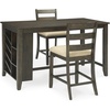 image:imageSignature Design by Ashley Rustic Counter Height Bar Stool Set of 2 BeigeBrown
