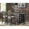 image:imageSignature Design by Ashley Rustic Counter Height Bar Stool Set of 2 BeigeBrown