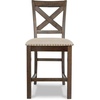 image:imageSignature Design by Ashley Rustic Counter Height Bar Stool Set of 2 BeigeBrown