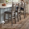 image:imageSignature Design by Ashley Rustic Counter Height Bar Stool Set of 2 BeigeDark Gray