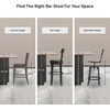 image:imageSignature Design by Ashley Rustic Counter Height Bar Stool Set of 2 BeigeDark Gray