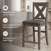 image:imageSignature Design by Ashley Rustic Counter Height Bar Stool Set of 2 BeigeDark Gray