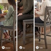 image:imageSignature Design by Ashley Rustic Counter Height Bar Stool Set of 2 BeigeDark Gray