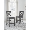 image:imageSignature Design by Ashley Rustic Counter Height Bar Stool Set of 2 BeigeGrey