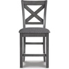 image:imageSignature Design by Ashley Rustic Counter Height Bar Stool Set of 2 BeigeGrey